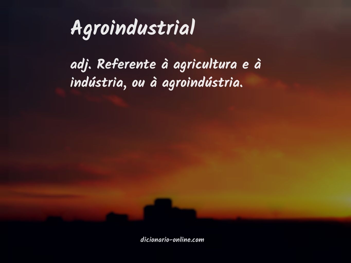 Significado de agroindustrial