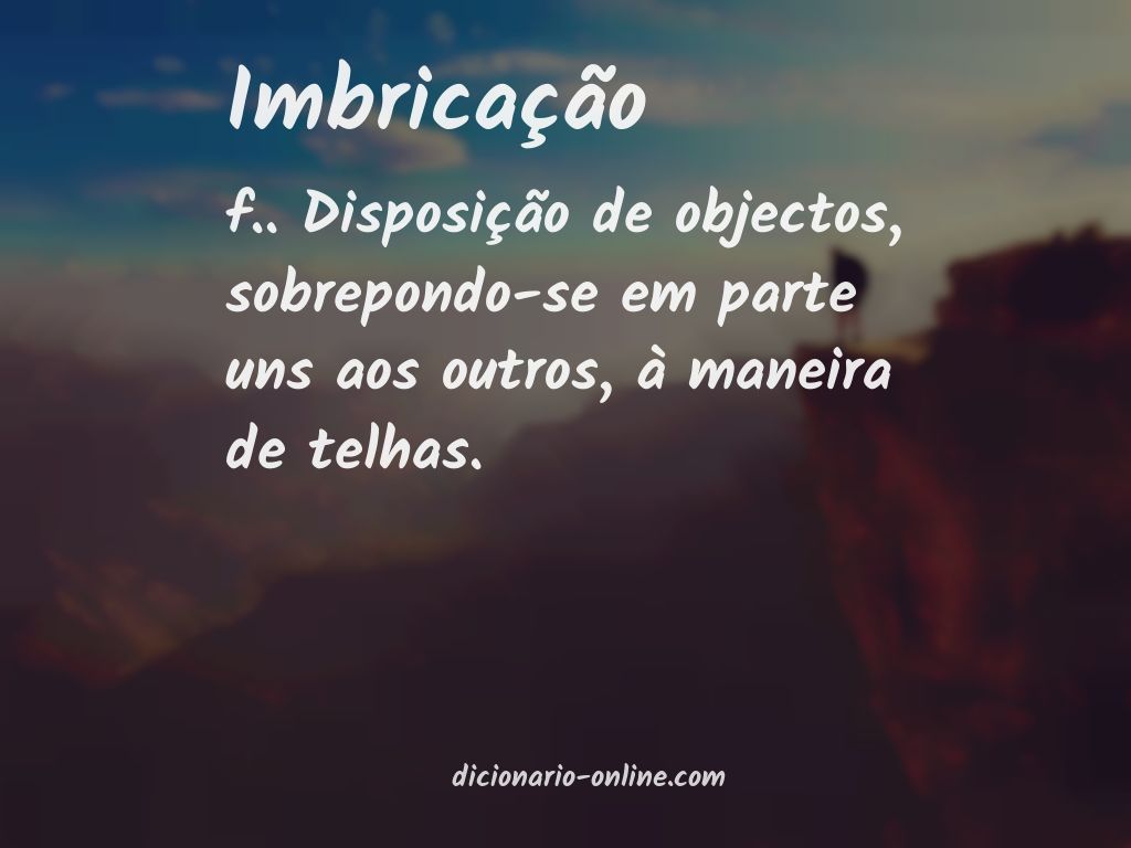 Significado de imbricação