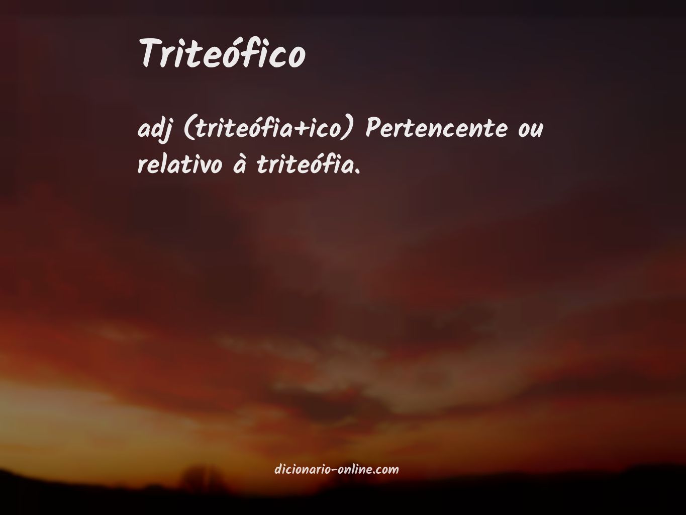 Significado de triteófico