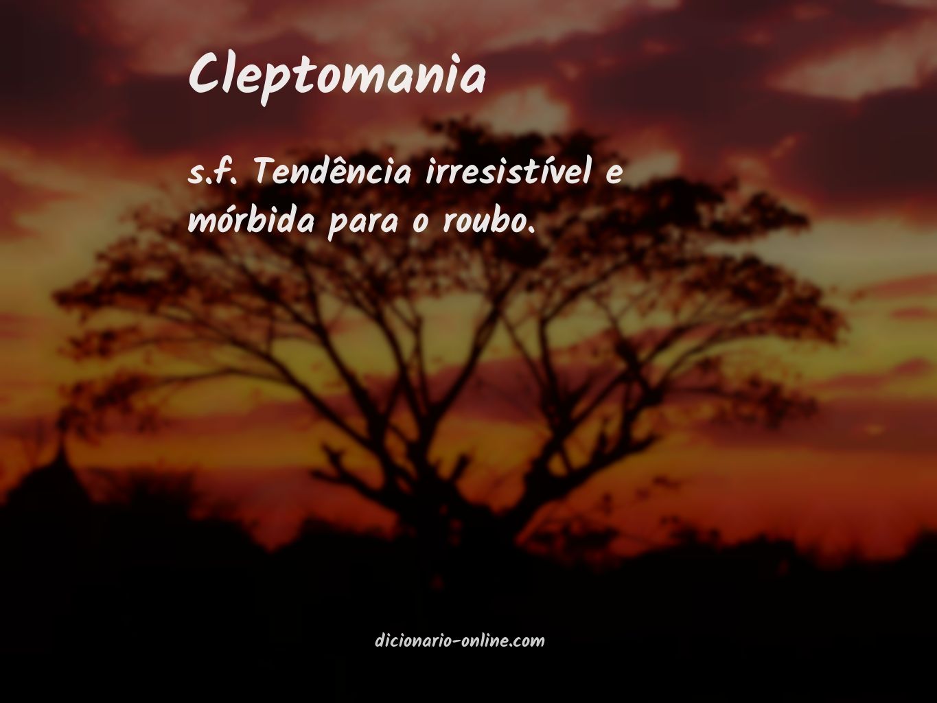 Significado de cleptomania