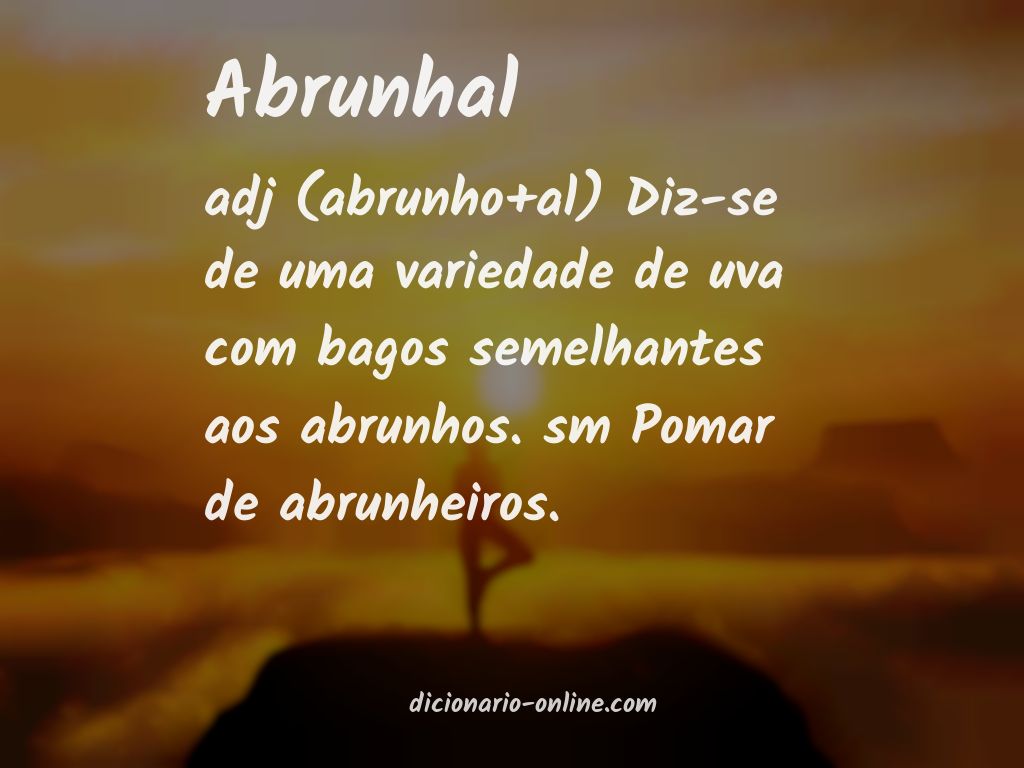 Significado de abrunhal