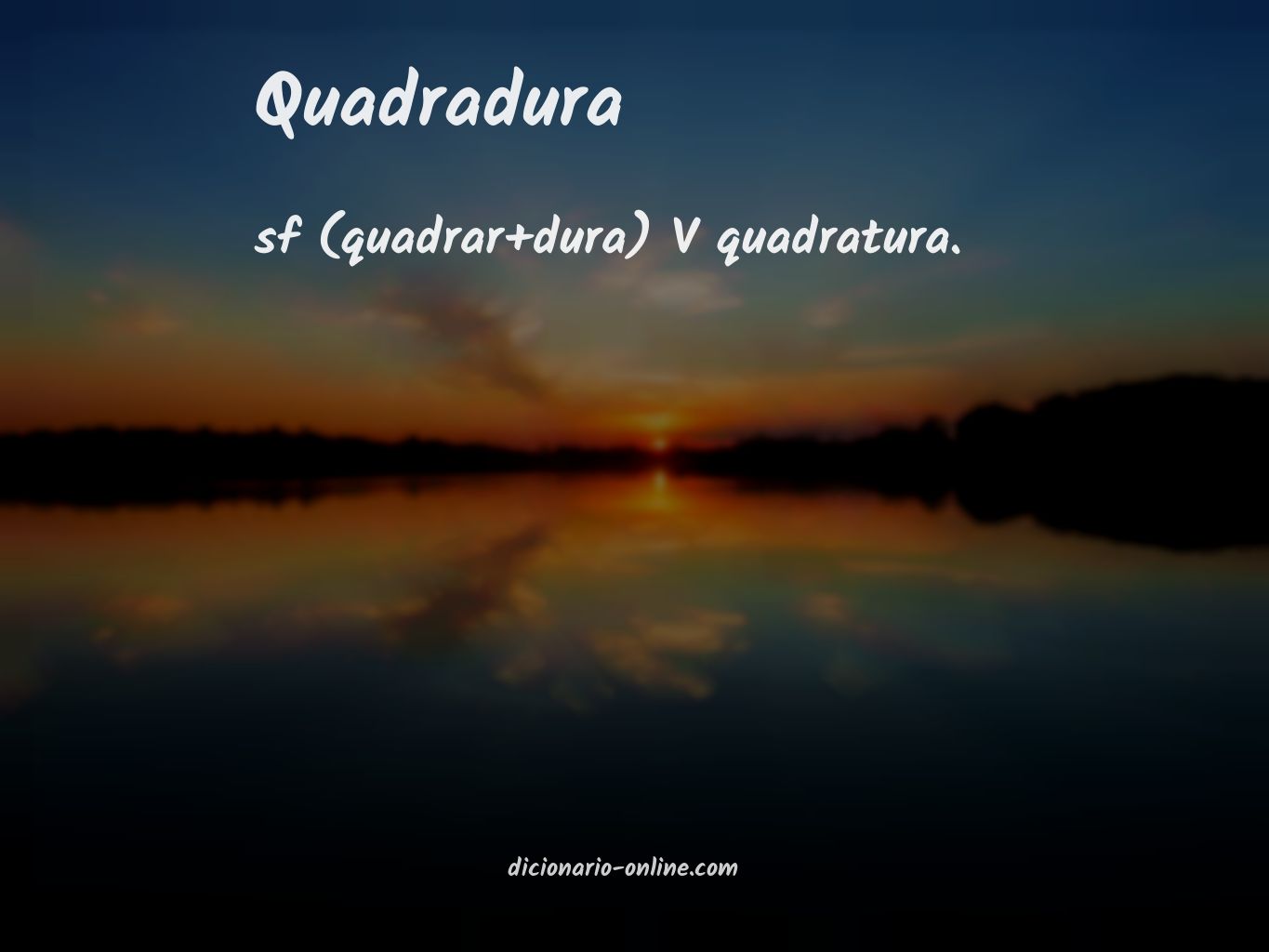 Significado de quadradura