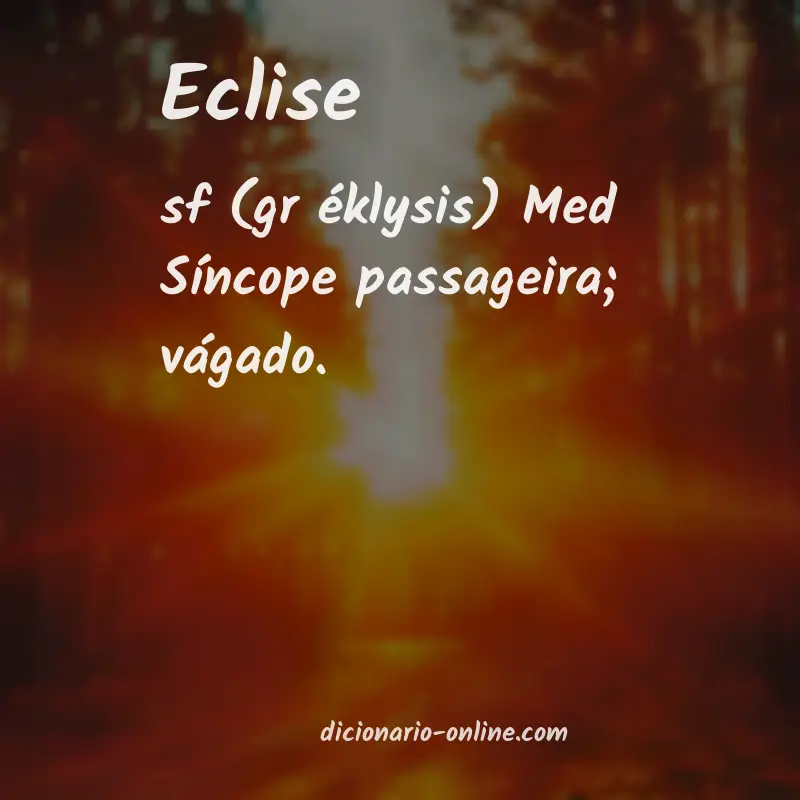 Significado de eclise