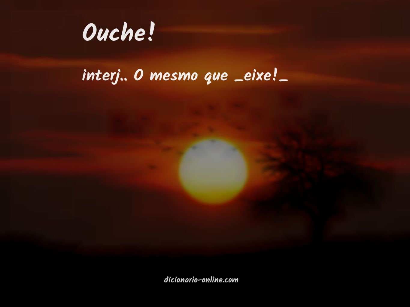 Significado de ouche!