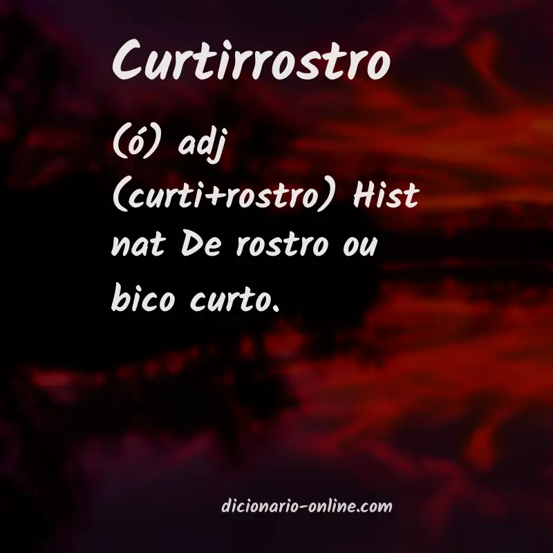 Significado de curtirrostro