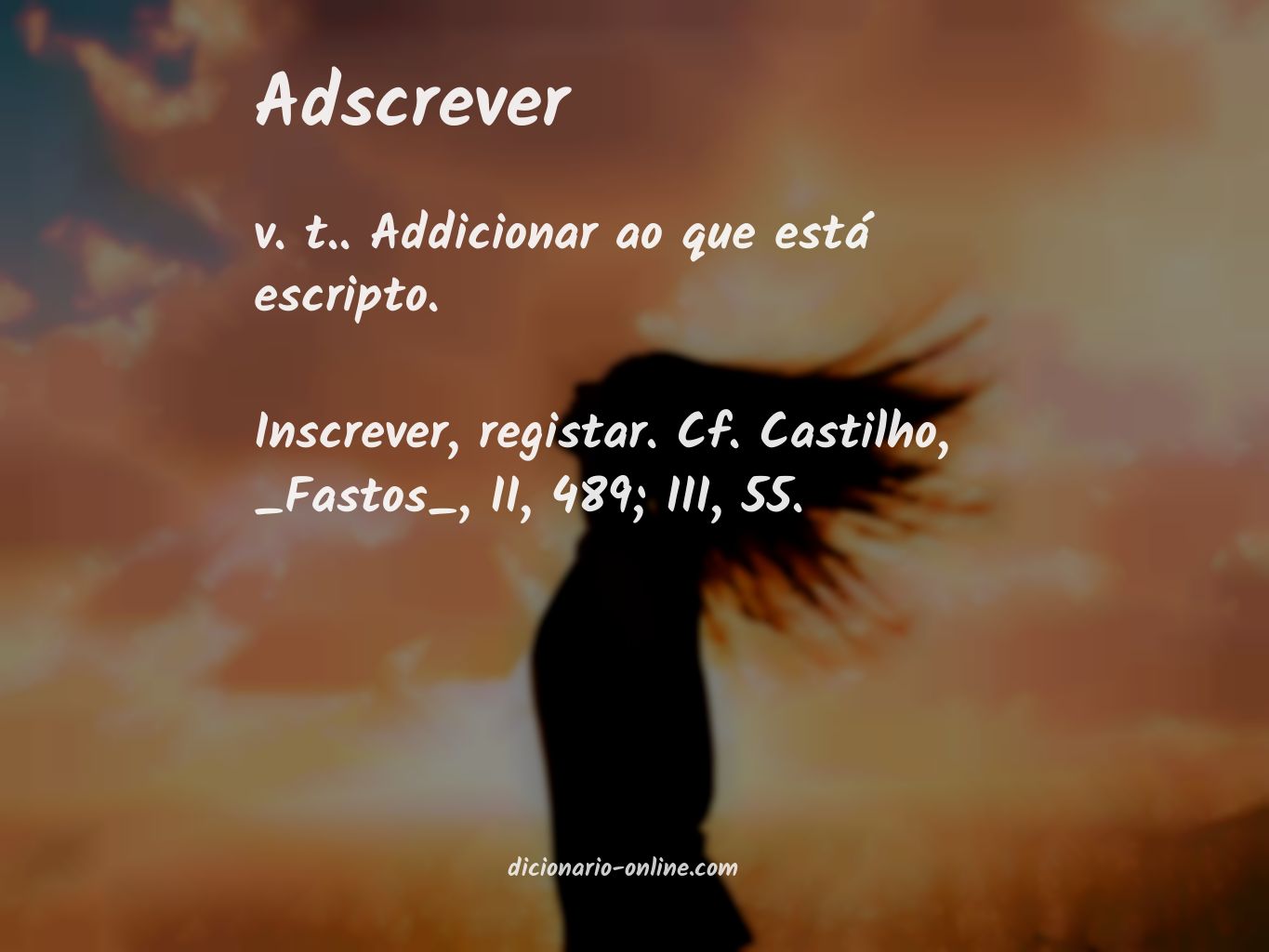 Significado de adscrever