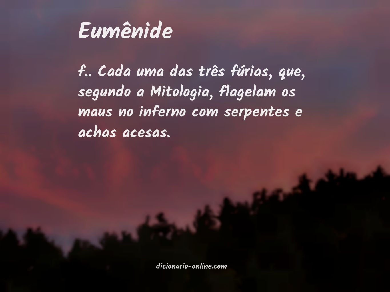 Significado de eumênide