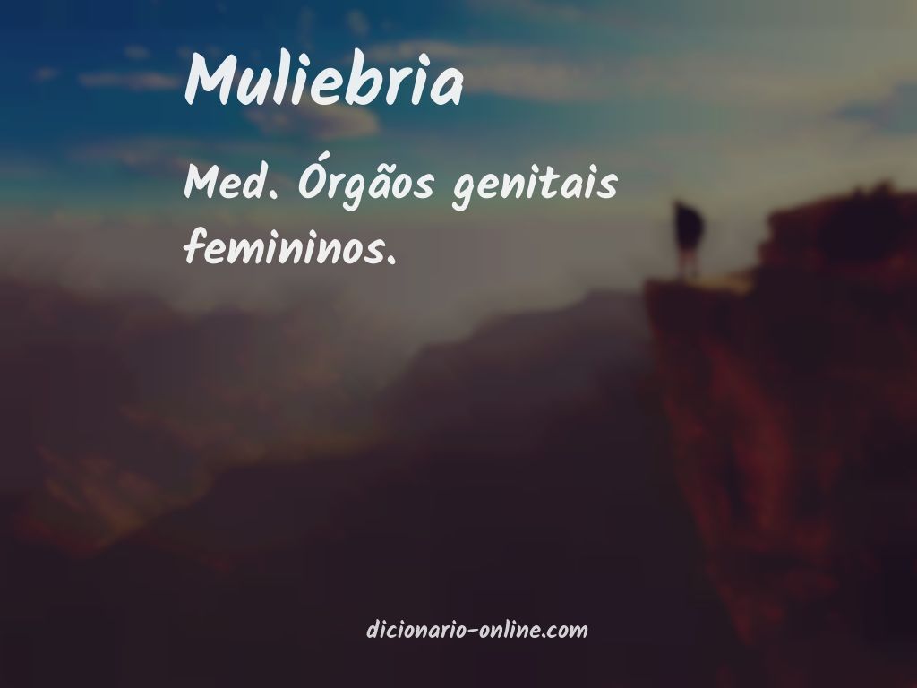 Significado de muliebria