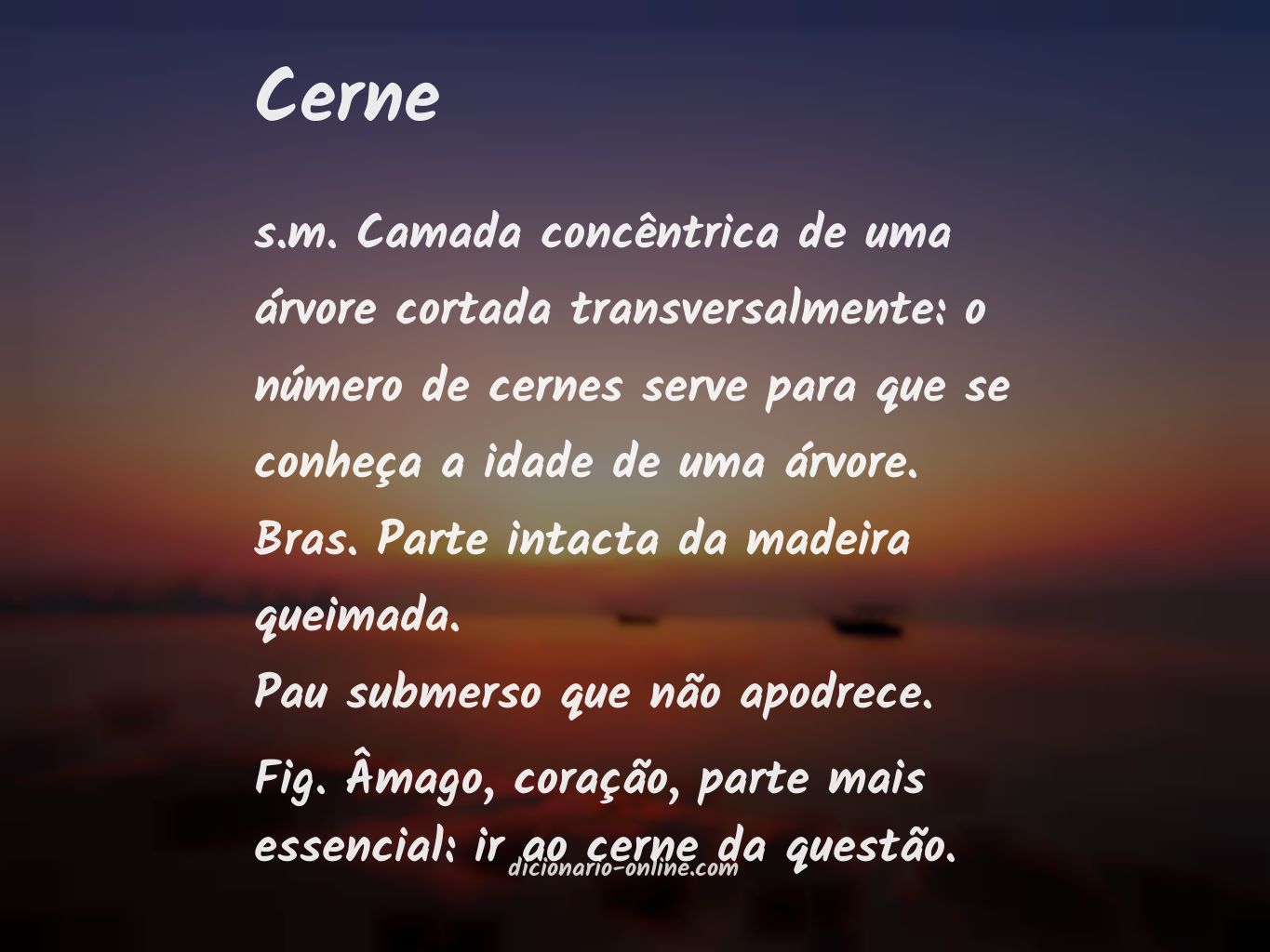 Significado de cerne