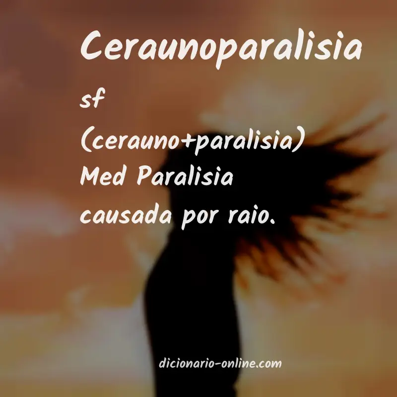 Significado de ceraunoparalisia