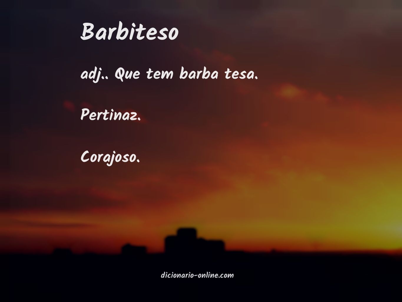 Significado de barbiteso