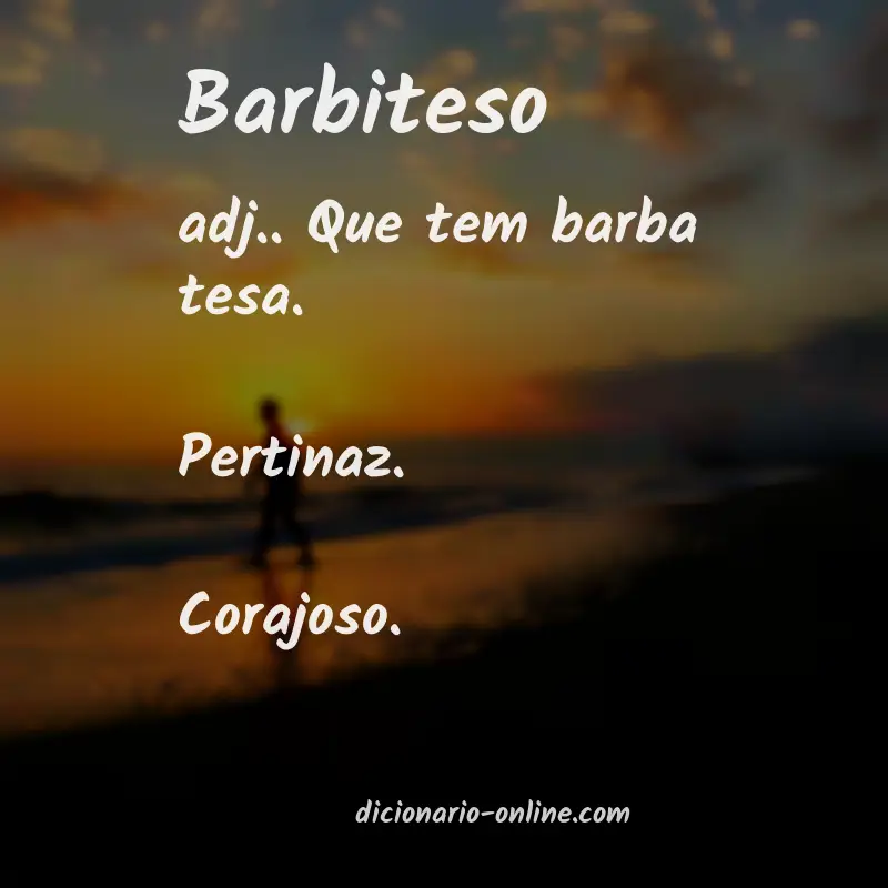 Significado de barbiteso