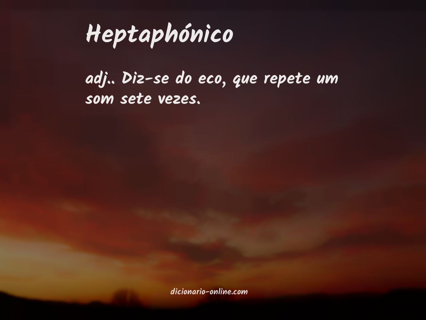 Significado de heptaphónico