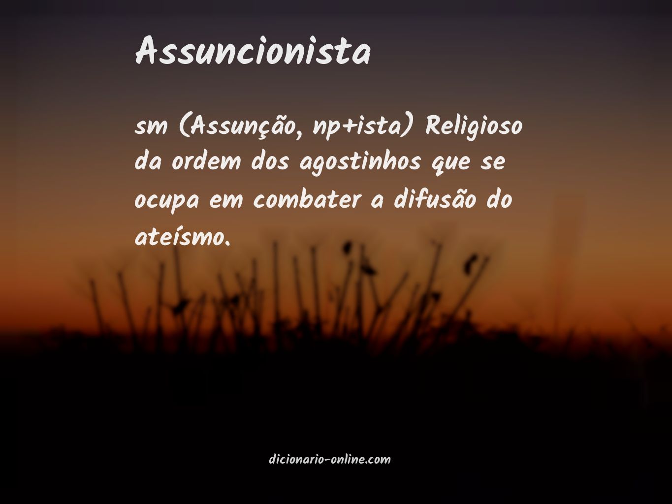 Significado de assuncionista