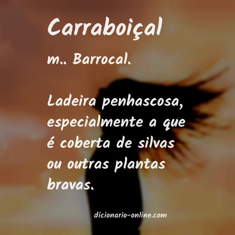 Significado de carraboiçal