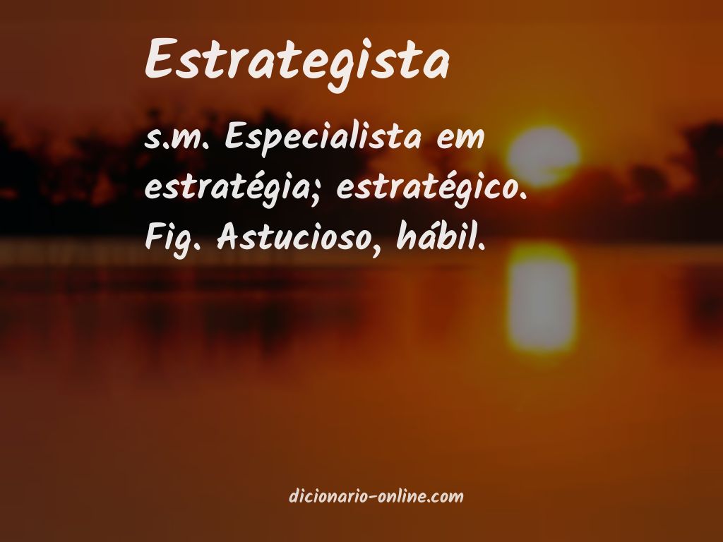 Significado de estrategista