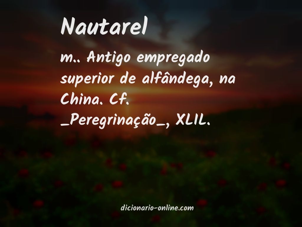 Significado de nautarel