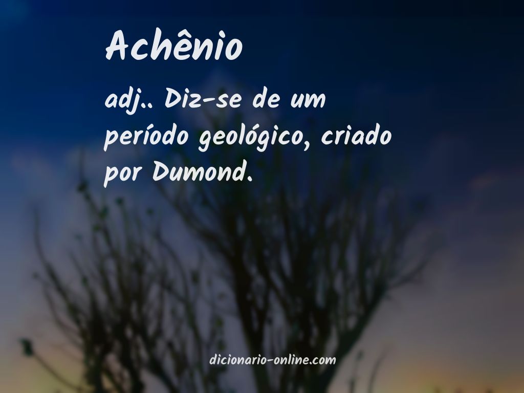 Significado de achênio