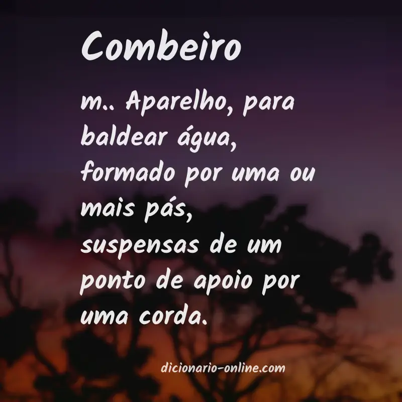 Significado de combeiro
