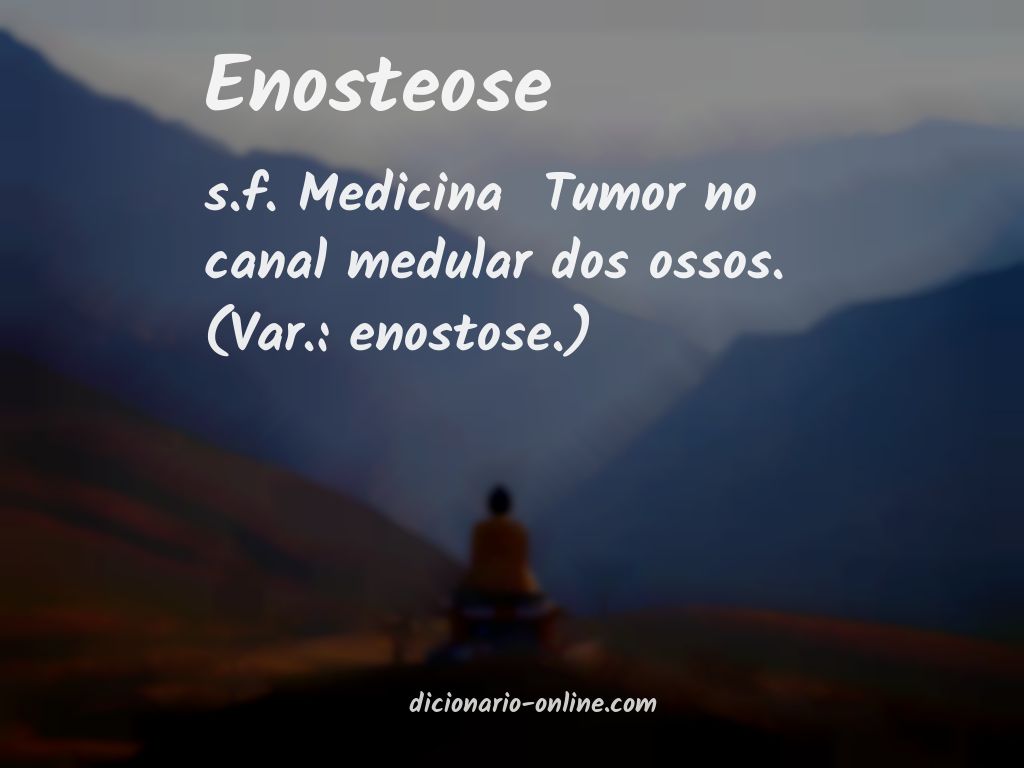 Significado de enosteose