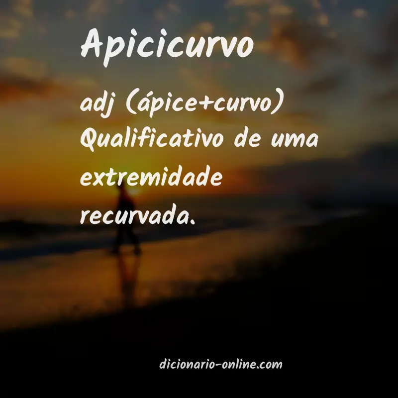 Significado de apicicurvo