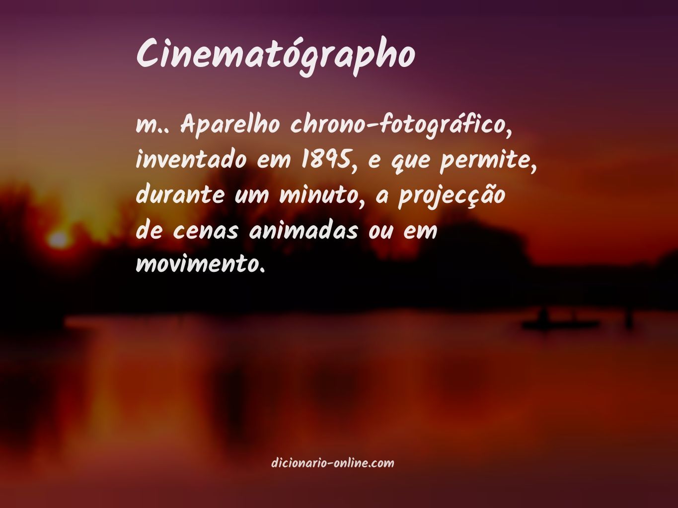 Significado de cinematógrapho