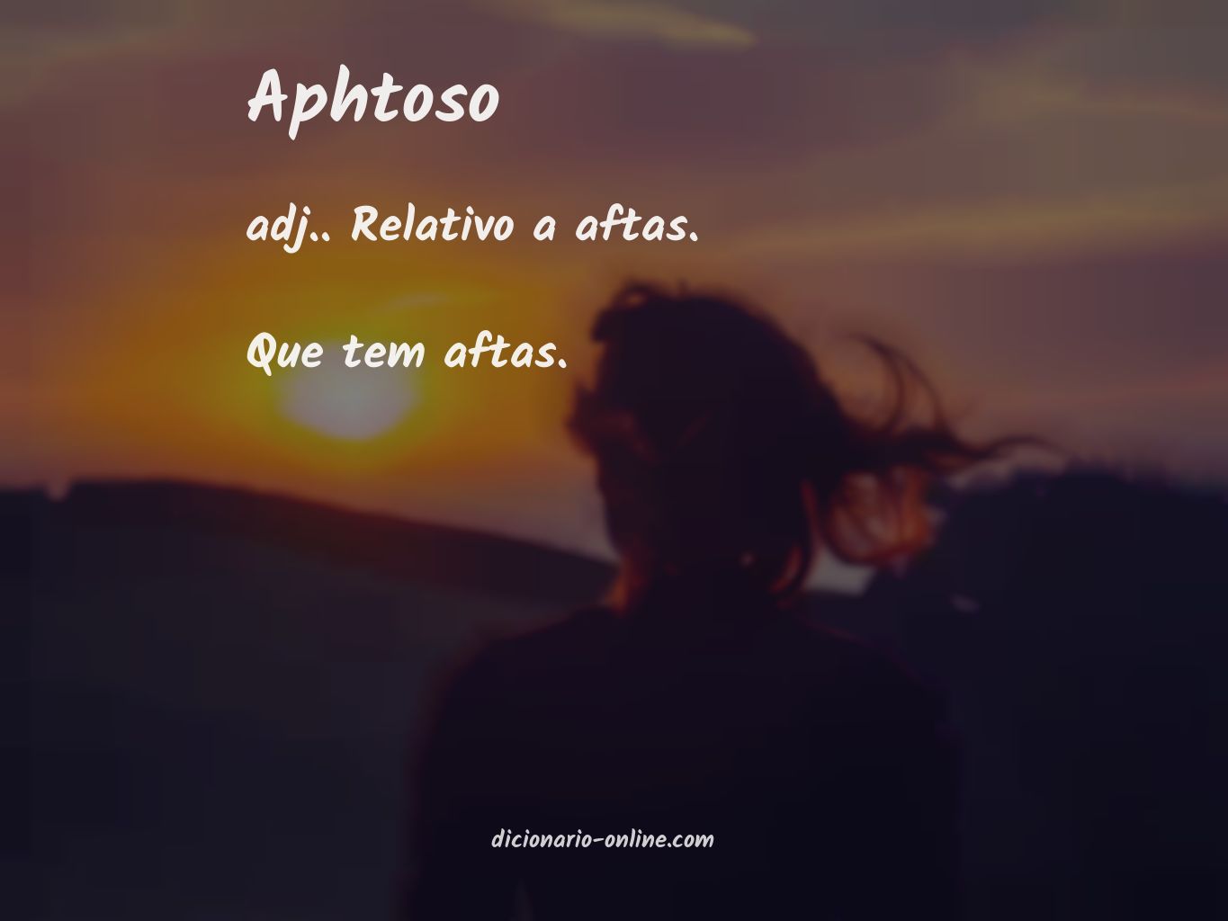 Significado de aphtoso