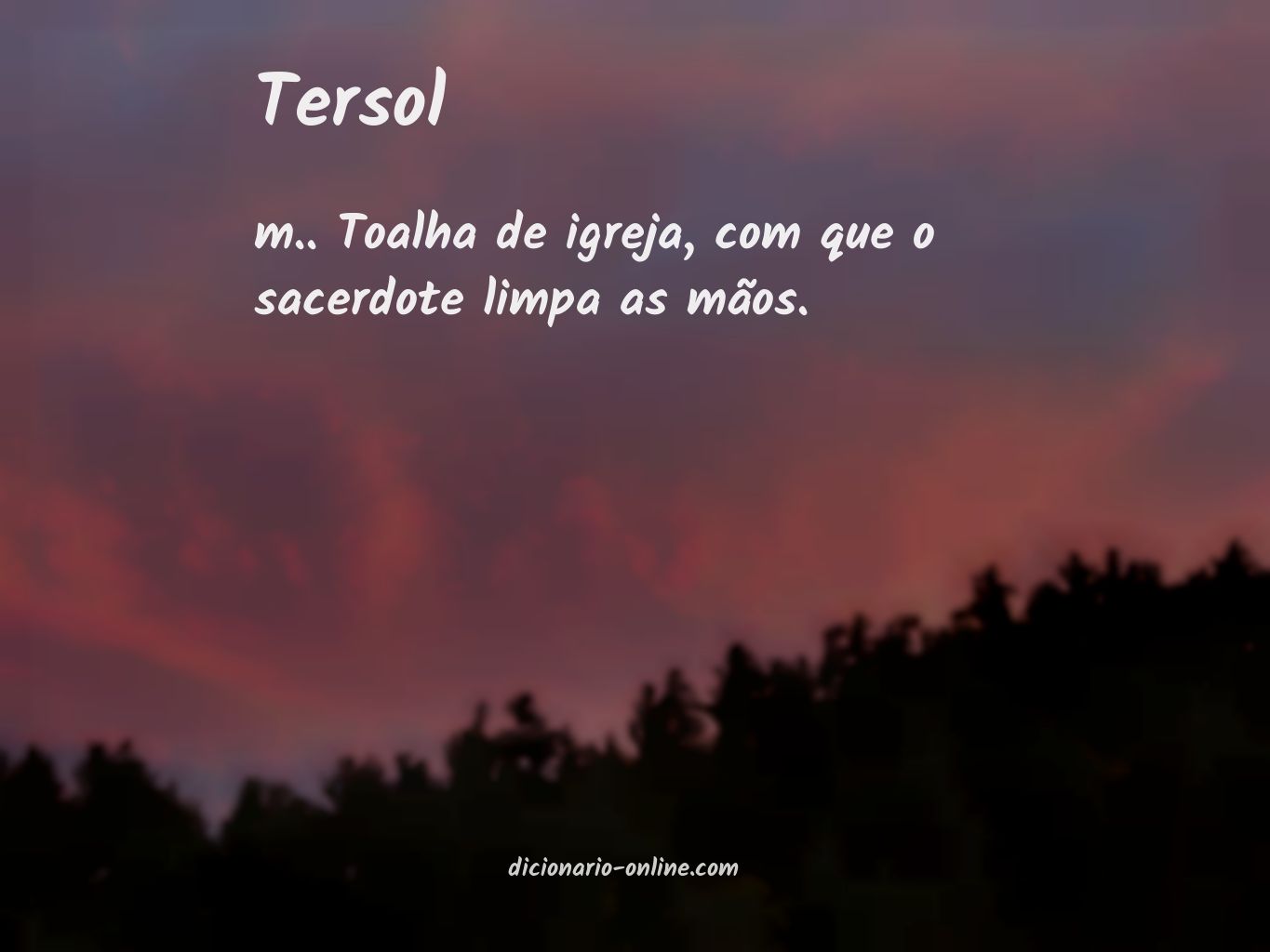 Significado de tersol