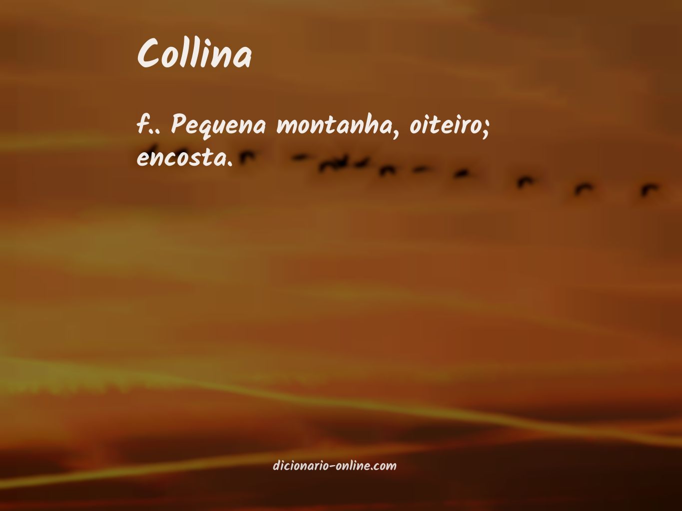 Significado de collina