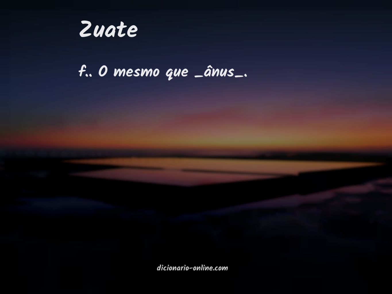 Significado de zuate