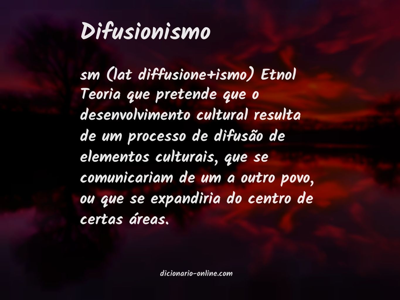 Significado de difusionismo