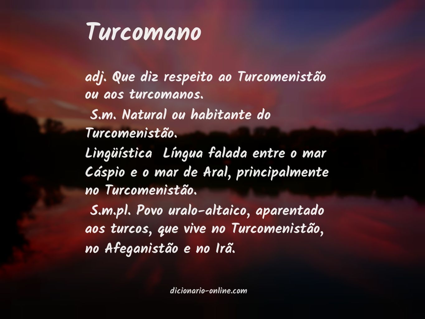 Significado de turcomano