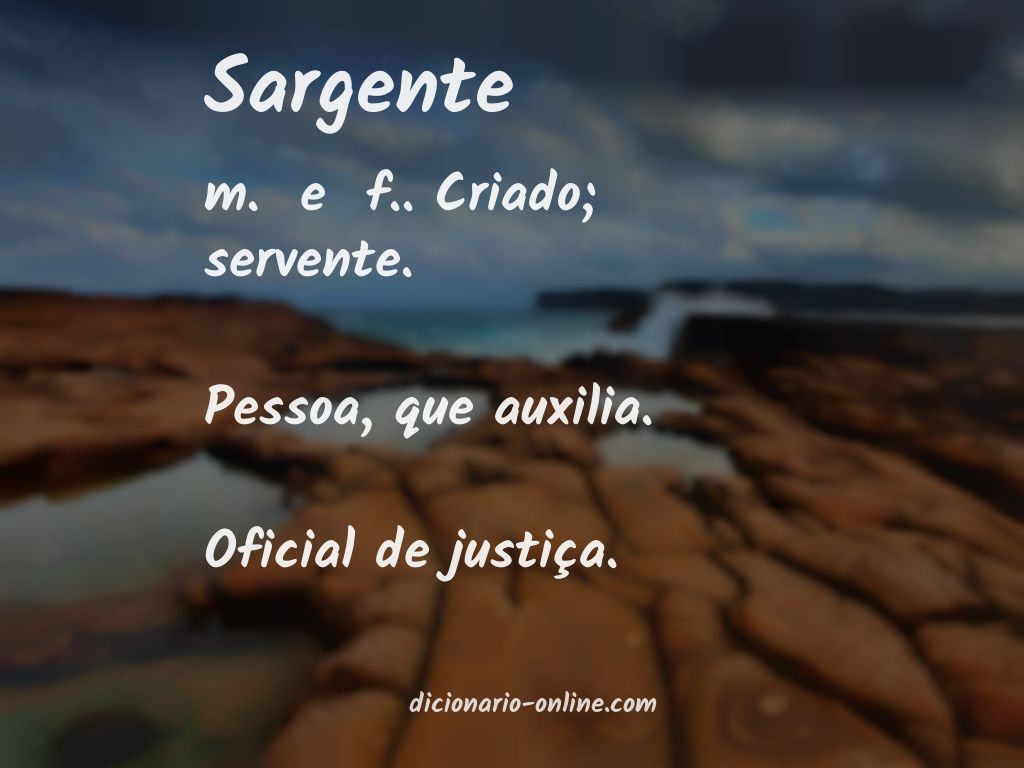 Significado de sargente