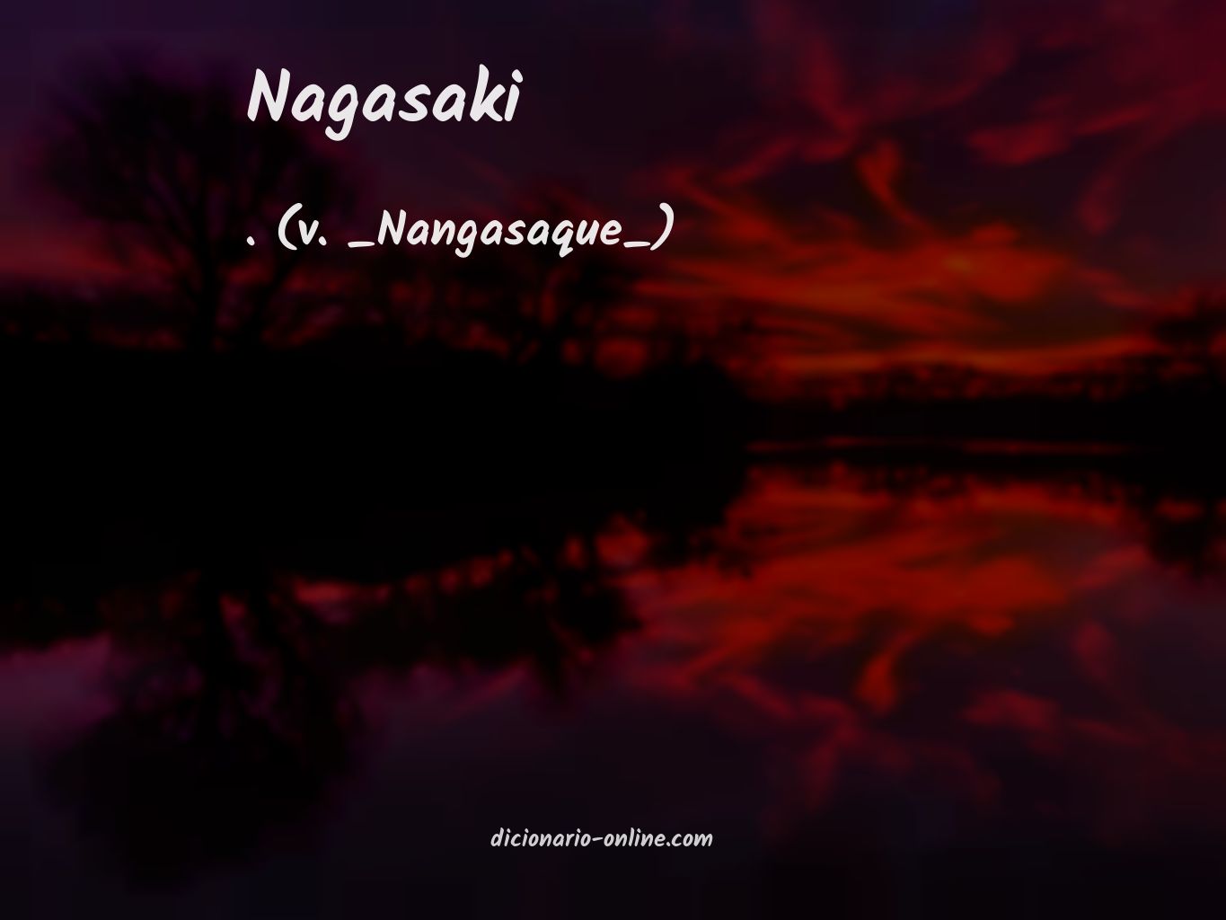 Significado de nagasaki