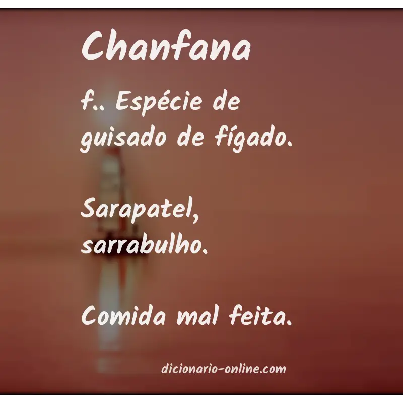 Significado de chanfana