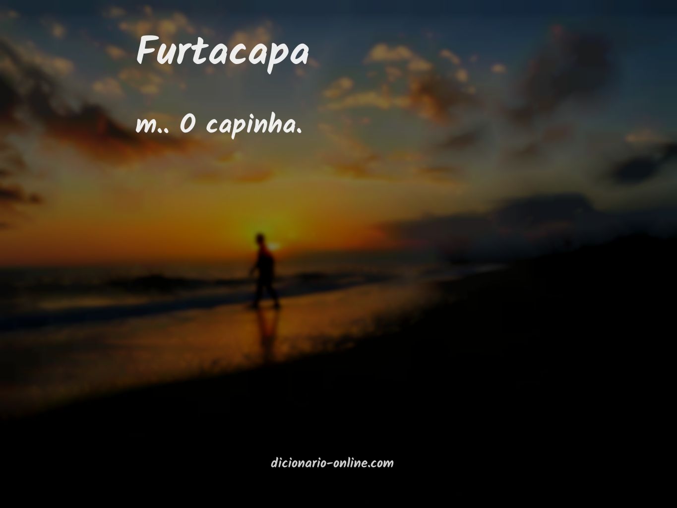 Significado de furtacapa