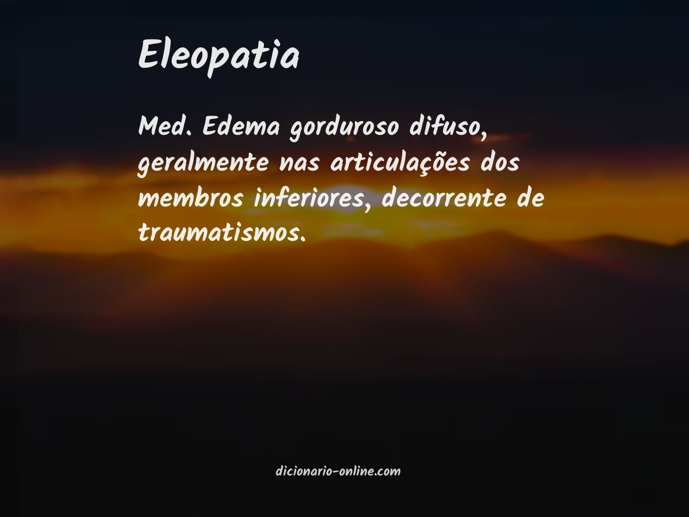 Significado de eleopatia
