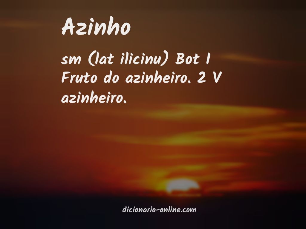 Significado de azinho