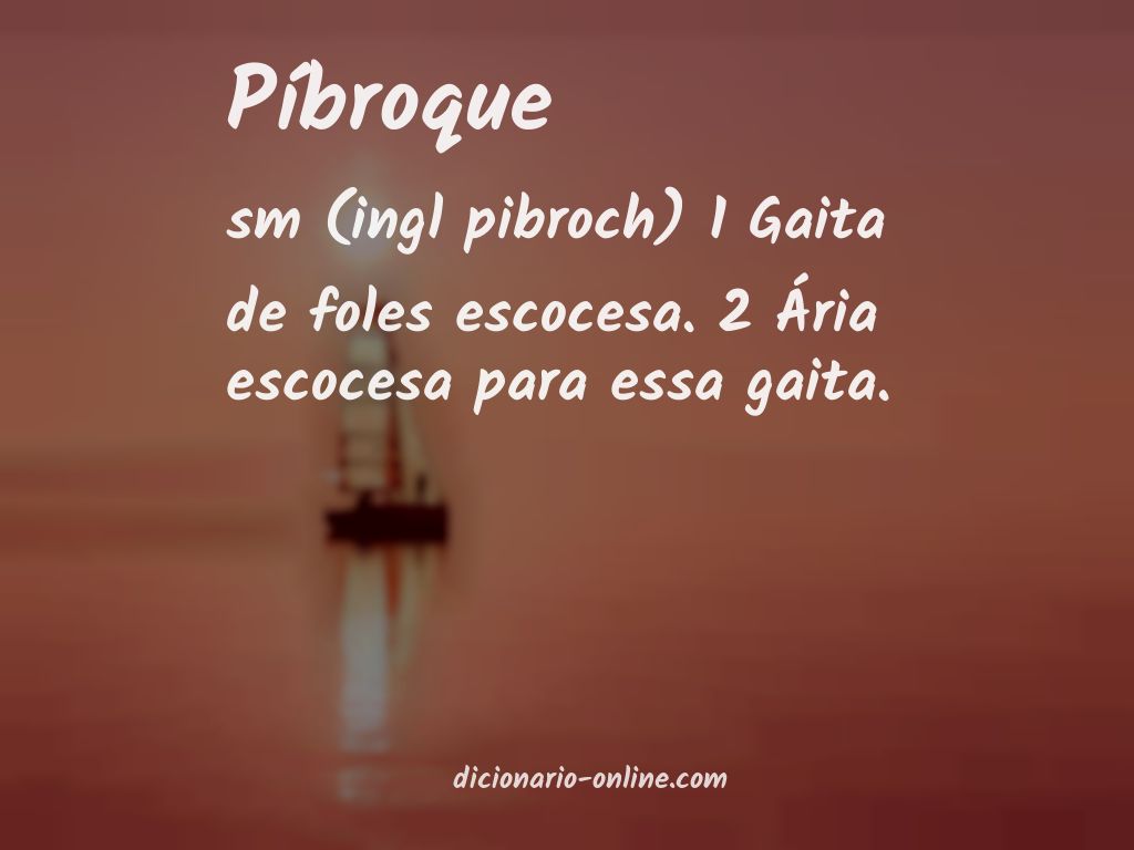 Significado de píbroque