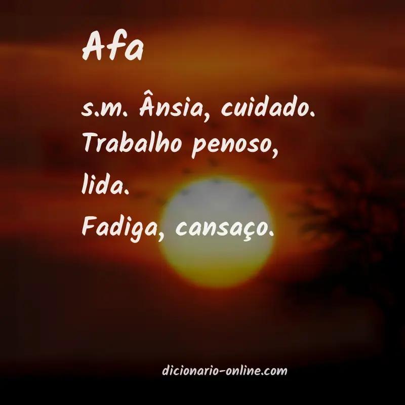 Significado de afa