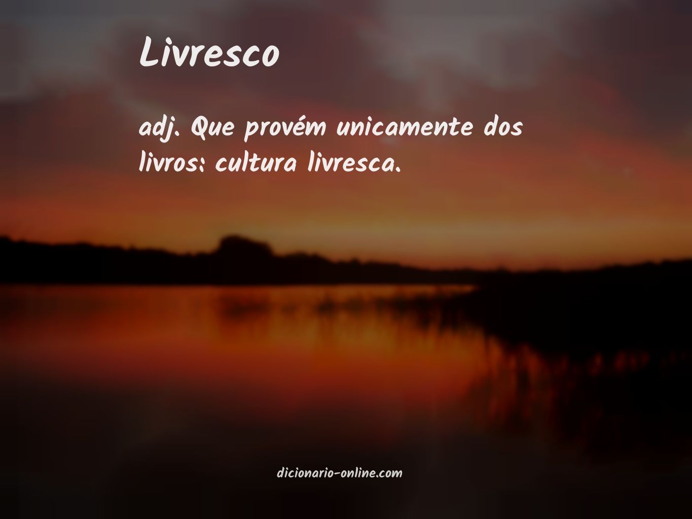 Significado de livresco