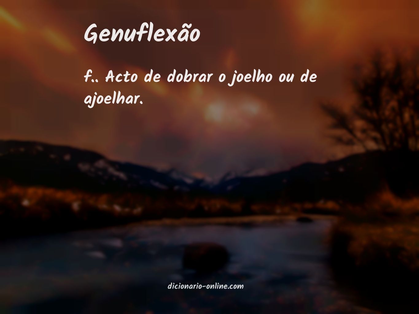 Significado de genuflexão