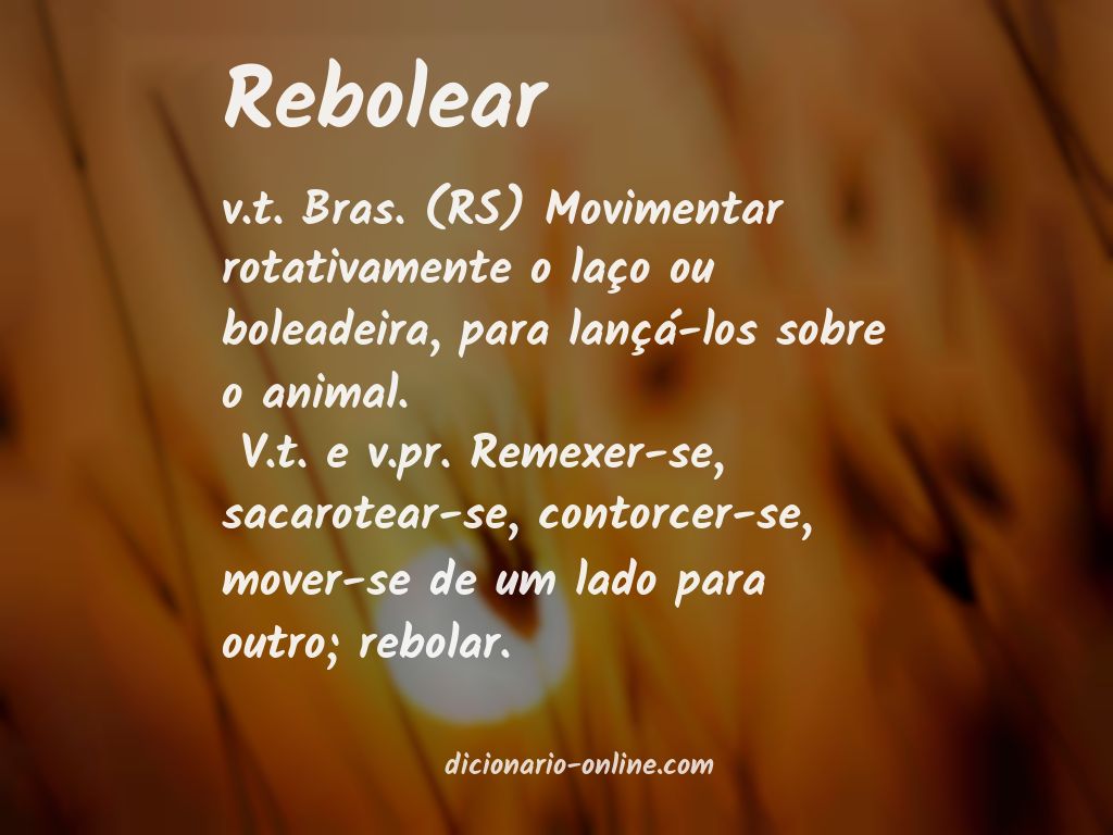 Significado de rebolear