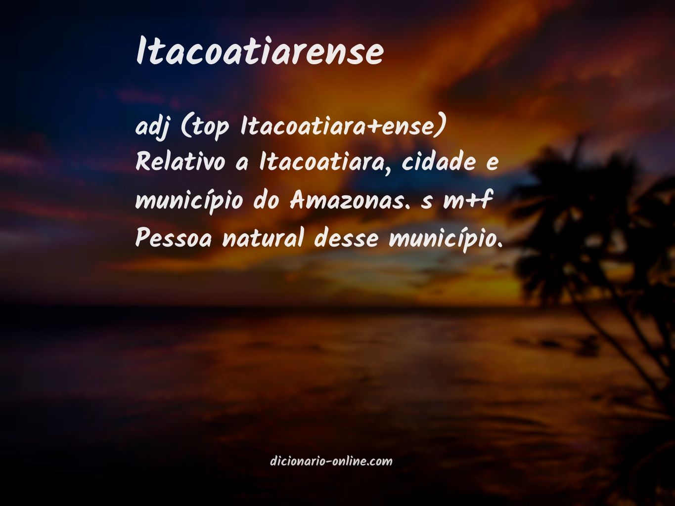 Significado de itacoatiarense