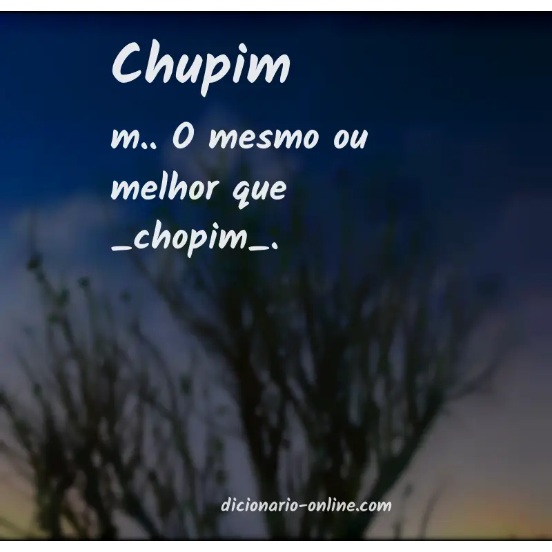 Significado de chupim