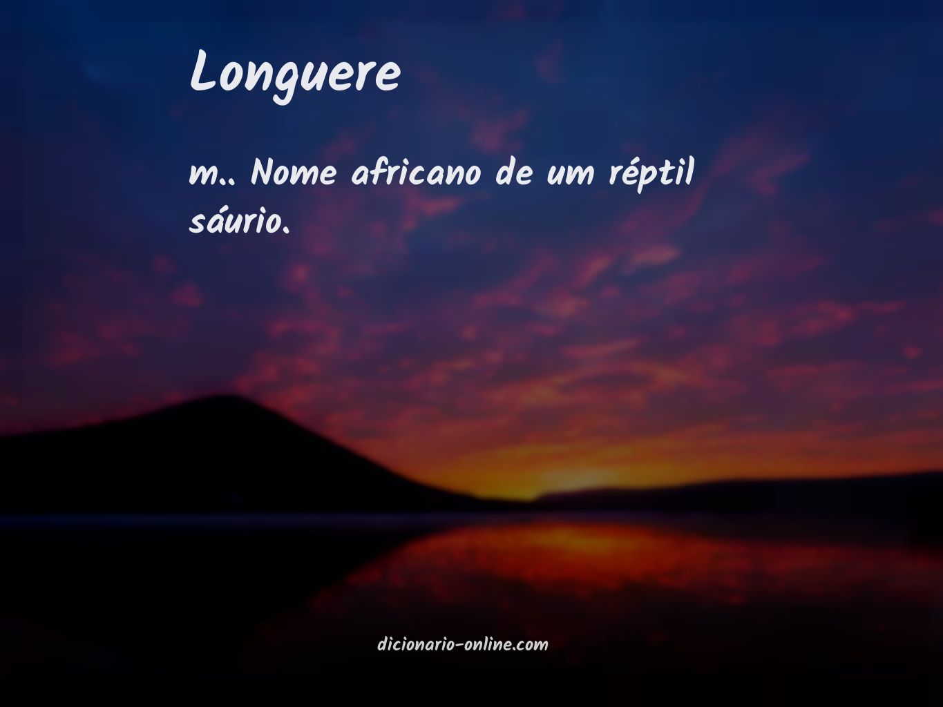 Significado de longuere