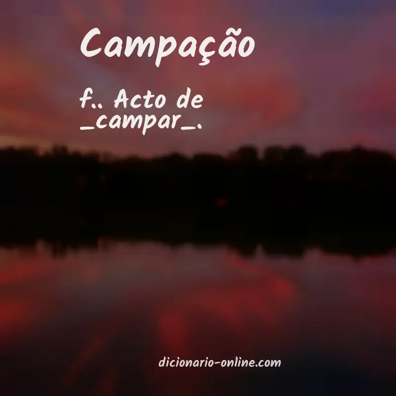 Significado de campação