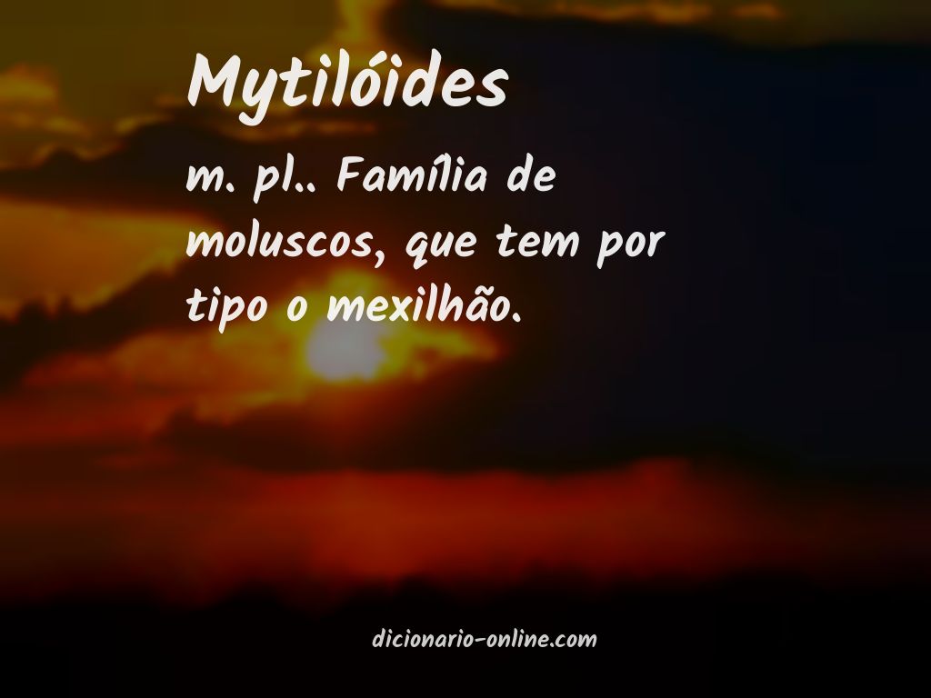 Significado de mytilóides