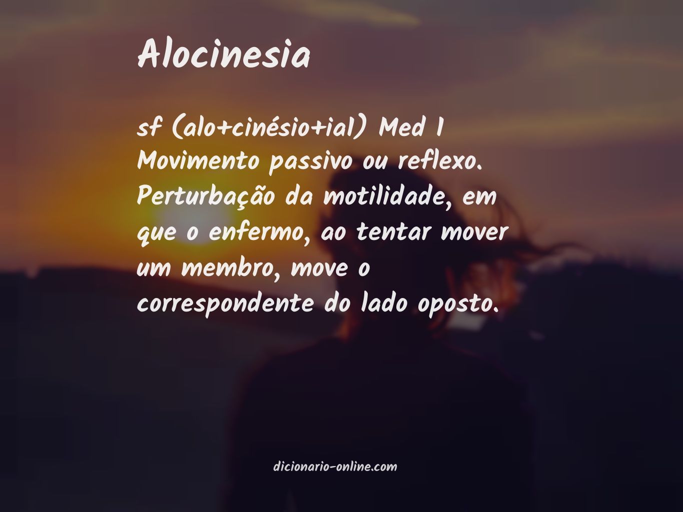 Significado de alocinesia