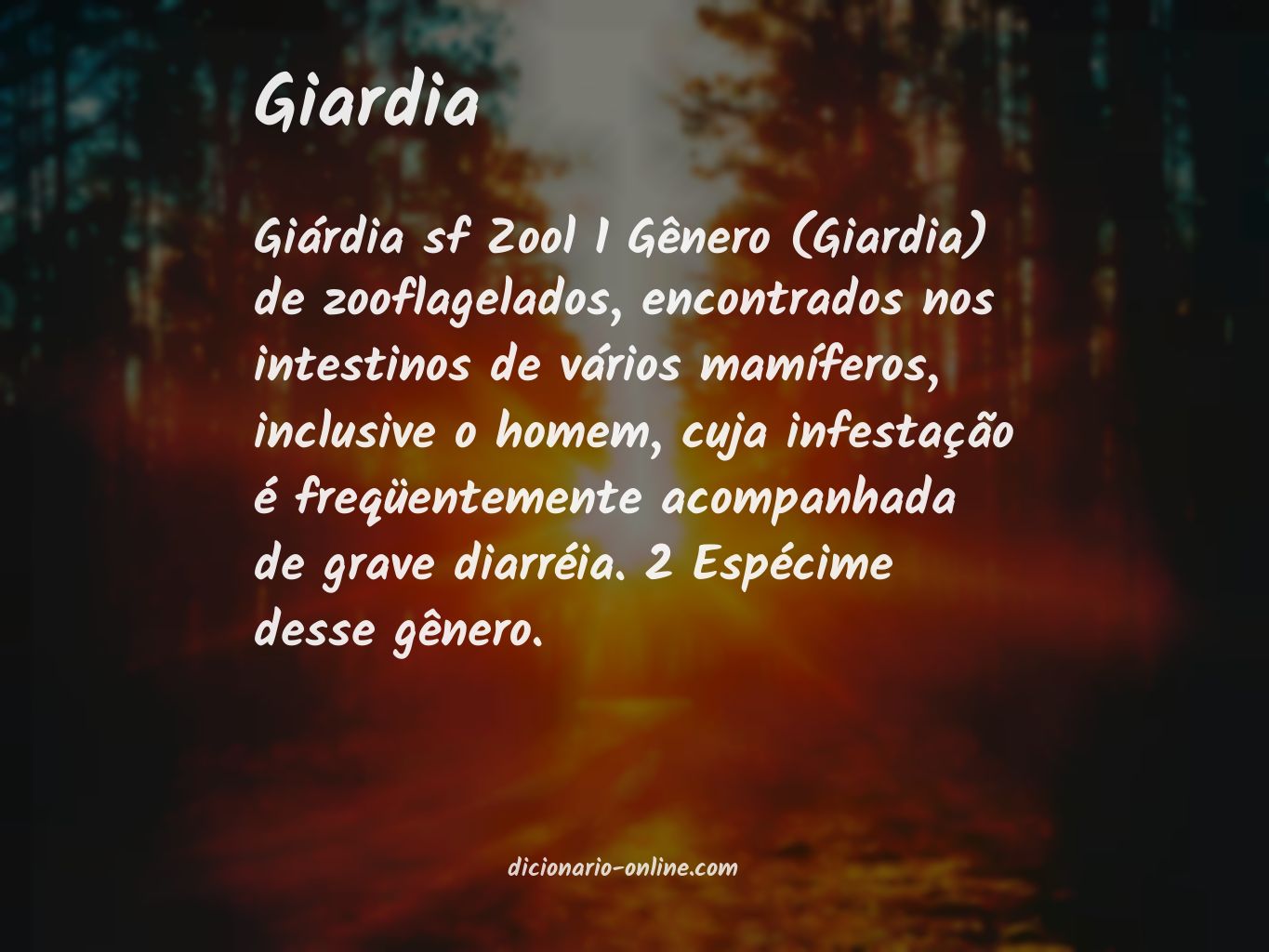 Significado de giardia